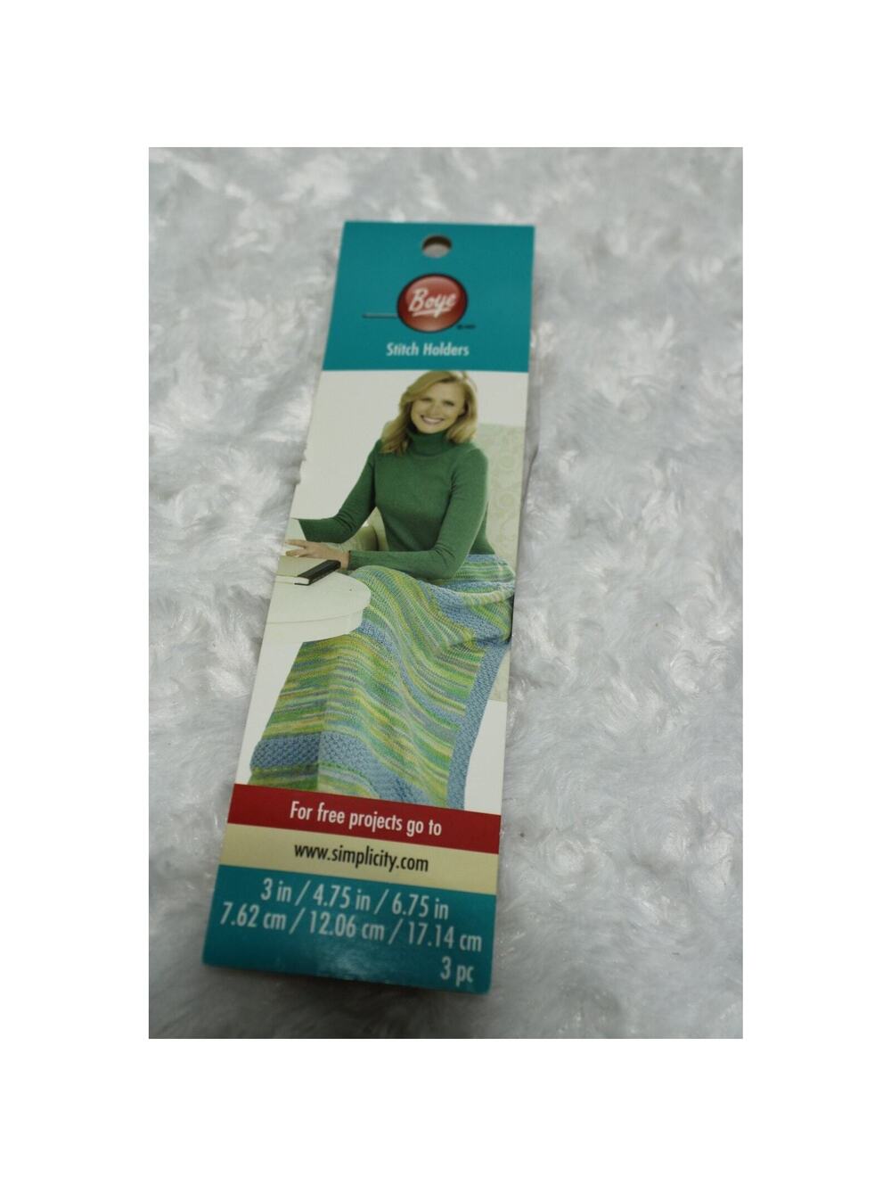 Boye 3 Piece Aluminum Stitch Markers-Holders for  projects